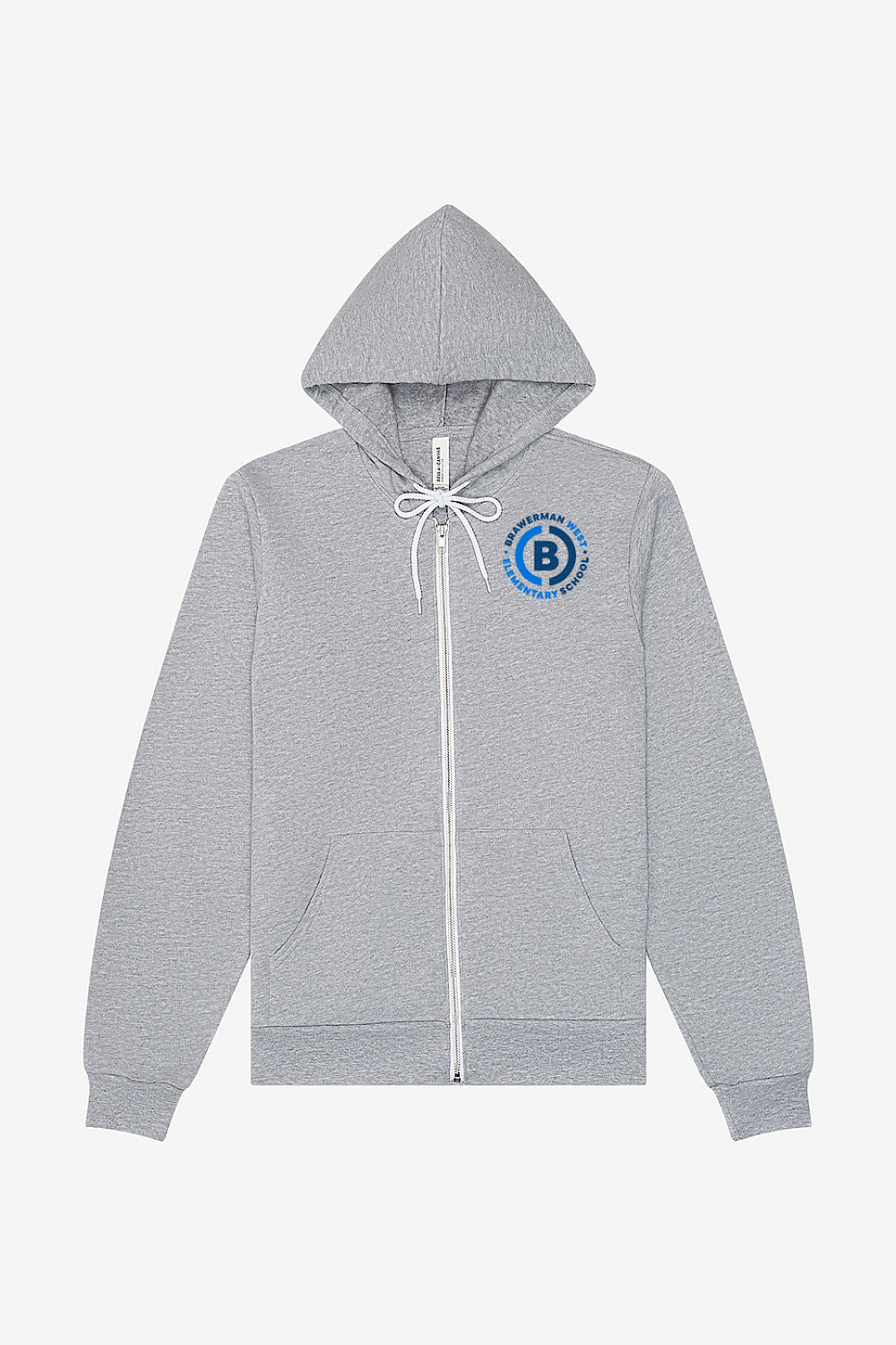 Adult Sponge Fleece Full-Zip Hooded Sweatshirt - Seal